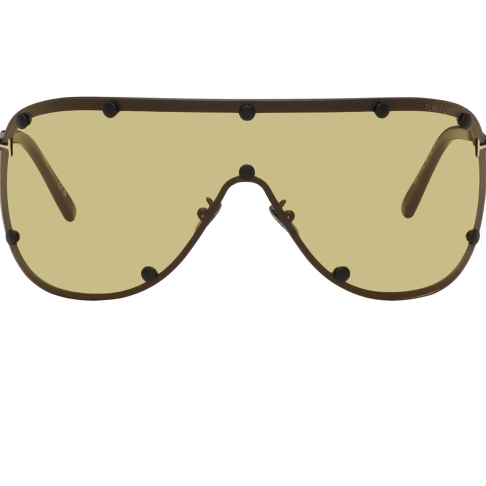 tom ford kyler sunglasses - black/yellow lens